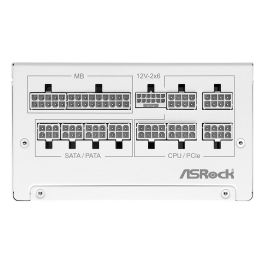 ASRock SL-1000GW Fuente de Alimentación, 1000W, 80 PLUS Gold, Modular, Blanca, PCI-E 5.1