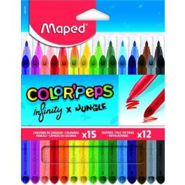 Maped Pepjungle Set de 12 Rotuladores y 15 Lápices de Colores Infinity C-Surtidos para Dibujo y Arte Precio: 4.94999989. SKU: B1A9SYTGRH