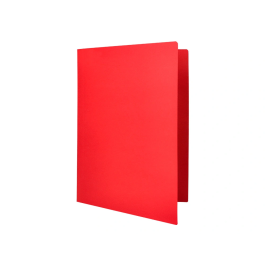 Liderpapel Subcarpeta Folio Rojo Intenso 180g/m2 para Archivo