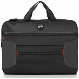 Port Designs Paquete Premium: Bolsa Rígida ABS para Portátil 15" con Correa Ajustable, Ratón Inalámbrico y Adaptador USB/Tipo C