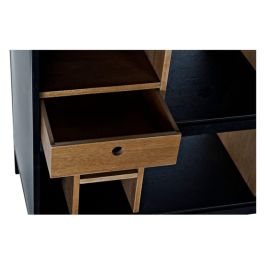 DKD Home Decor Buffet Mueble de Salón Alvin Moderno Negro Natural en Fresno y Hierro con 1 Cajón y 2 Puertas 160x40x75 cm DKD Home Decor Buffet Mueble de Salón Alvin Moderno Negro Natural en Fresno y Hierro con 1 Cajón y 2 Puertas 160x40x75 cm