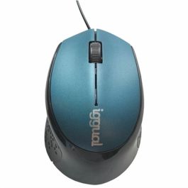 Ratón iggual COM-ERGONOMIC-R 800 dpi Azul Negro/Azul