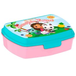 KIDS LICENSING Sandwichera La Casa de Muñecas de Gabby + Cantimplora Aluminio Gabby's Dollhouse 500ml - 22,5x21x7cm