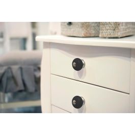 Rei Pomos Redondos para Mueble Negro Porcelana Ø40mm Blister 4 Unidades Modelo E517