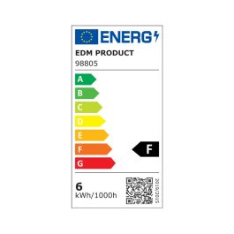 Edm Linestra LED 1 casquillo S14d 7W 600lm 2700K luz cálida 300x30x47mm