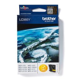 Brother LC-985Y Tinta Amarilla Tinta a base de pigmentos Rendimiento 260 páginas Compatible con DCP-J515W DCP-J125 DCP-J140W DCP-J315W MFC-J265W MFC-J410 MFC-J415W 1 Unidad