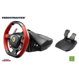 Thrustmaster Volante de Carreras Ferrari 458 Spider para Xbox One - Force Feedback 900°, pedales T3PA, freno progresivo y levas metálicas