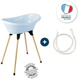 KIT DE BAÑO THERMOBABY VASCO Fleur Bleue: bañera + pies + manguera de desagüe Precio: 98.59000019. SKU: S7102656