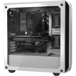 be quiet! BGW35 Caja PC Midi Tower ATX Blanco con Ventana Lateral de Vidrio Templado, Filtro Antipolvo y 2x USB 3.2 Gen 1