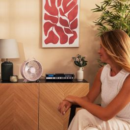 Ventilador de Sobremesa Cecotec EnergySilence 400 RetroDesk Rosa 25 W