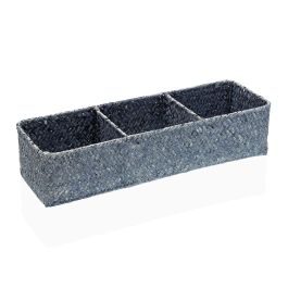 Caja 3 Compartimentos Azul Versa 12X8CM (2 Unidades) Precio: 12.50000059. SKU: S3408195