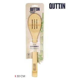 Cuchara con agujeros de bambú 30 cm Quttin (36 Unidades) Precio: 29.49999965. SKU: B122ABK2BW