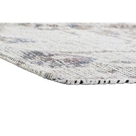 DKD Home Decor Alfombra Árabe Blanco Multicolor 230x160 cm Algodón Poliéster 1200 gsm