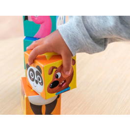 Goula Puzle Cubos de Cartón Apilables Match&Mix 6 Piezas