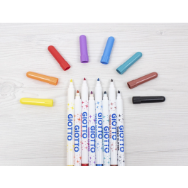 Giotto Rotuladores Turbo Glitter Estuche 8 Unidades Colores Surtidos