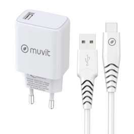 Cargador de Pared Muvit For Change MCPAK0002/ USB + Cable USB Tipo-C/ 2.4A Precio: 22.68999986. SKU: B1ASFQDNKJ