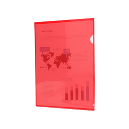 Liderpapel Carpeta Dossier Uñero 44000 Polipropileno DIN A4 Rojo hasta 20 hojas