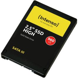 Intenso SSD High 960 GB, 2.5 pulgadas, Serial ATA III (SATA III) TLC - Velocidad de Lectura 520 MB/s, Escritura 480 MB/s