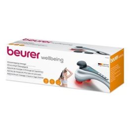 Beurer MG-100 Aparato de Masaje con Presión por Golpeteo e Infrarrojos, 4 Programas, 5 Velocidades, Carcasa de Aluminio