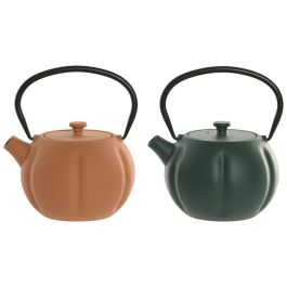 DKD Home Decor Tetera Oriental de Hierro Fundido e Inox Naranja/Verde 1L (2 Unidades) 12.3 x 16.5 x 14.5 cm Lavavajillas/Gas Precio: 39.88999982. SKU: B1G5TFVBFD