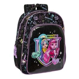 Mochila Escolar Monster High Negro 33 x 42 x 14 cm