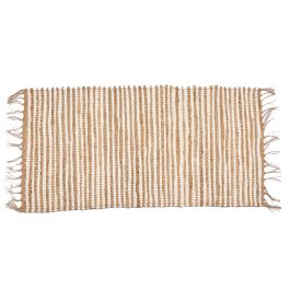 Alfombra Natural Blanca Doble 70 X 140 Cm Giftdecor (8 Unidades) Alfombra Natural Blanca Doble 70 X 140 Cm Giftdecor (8 Unidades)