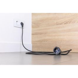 Edm Prolongador con 1 Toma 2P+T 16A 250V~ 2m Cable H05VV-F 3G1,5mm², Negro
