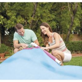 INTEX - Kit de piscina redonda con estructura metálica rosa - tubular - Ø xh: 2,44 x 0,76 m