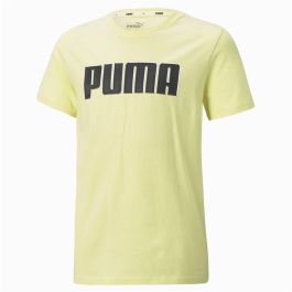 Camiseta de Manga Corta Infantil Puma 585887 40 Amarillo