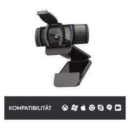 Logitech Webcam C920s HD Pro Enfoque Automático 1080p Full HD con Tapa de Privacidad