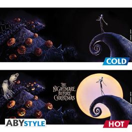 Abystyle Taza Térmica Heat Change Pesadilla Antes de Navidad Jack Skellington & Luna Pack 2 Unidades 460 ml Cerámica