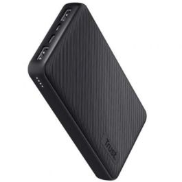 Trust 24677 Powerbank Primo 15000mAh 15W ECO | Batería Externa Compacta Negra con 2 USB-A y 1 USB-C para Teléfonos/Tabletas