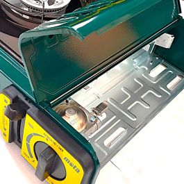 Mota Herramientas Cocina Portátil Gas Butano 1 Fuego 2100W, Encendido Piezoeléctrico, Acero Inoxidable, con Maletín, Camping Exterior