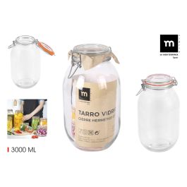Tarro Hermético de Vidrio con Cierre Clip 3000 ml - La Mediterranea (6 Unidades) Precio: 34.95000058. SKU: B1FFJF9FZX