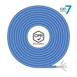 AISENS A146-0666 Cable de Red Cat7 SF/UTP (S-FTP) 500m Azul LSZH 10 Gigabit/s 600 MHz PoE AWG23 OFC Cobre