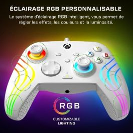 Turtle Beach TUR0840454400076 Gamepad Afterglow Wave RGB Con Cable Blanco para Xbox Series X|S, Xbox One y PC