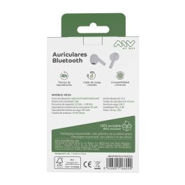 myway auriculares estéreo Bluetooth Pro touch control blancos