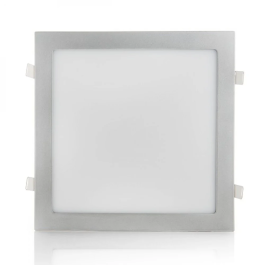 Panel LED 25W 2500Lm 4200K Cuadrado Plata 40.000H HO-RDP-25W-MP-W