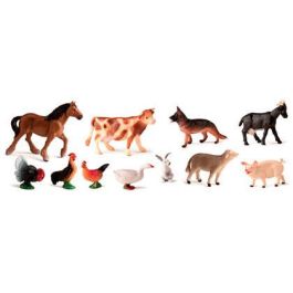 Bote Con Asa 11 Figuras Animales Granja + Guia Didactica