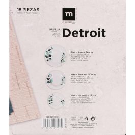 La Mediterranea Vajilla Redonda 18 Piezas Detroit (2 Unidades)