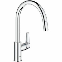 Grohe 30562000 Grifo de Cocina Cromo Caño Alto en C con Aireador Extraíble y Rotación 360