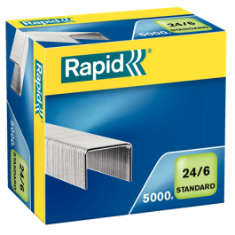 Rapid 24859800 Grapas 24/6 para Grapadora, Paquete de 5000 Grapas, Color Plata, 6 mm Precio: 8.49999953. SKU: B185PKWPTD
