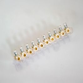 Tekox Regleta ciega transparente 10 polos 4 mm² policarbonato 450V 32A