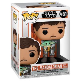 Funko POP! Star Wars: The Mandalorian - Mando Sosteniendo al Niño - Figura de Vinilo