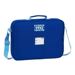 Cartera Escolar Real Zaragoza Azul Azul claro (38 x 28 x 6 cm)