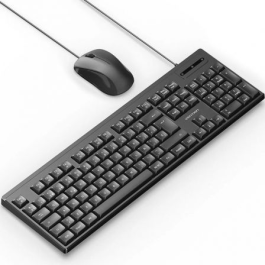 Vention KTYBG-ES Combo Teclado y Ratón con Cable USB-A, Distribución Española, Negro, 1000 DPI Ratón y 105 Teclas Precio: 13.98999943. SKU: B1G45ZS79M