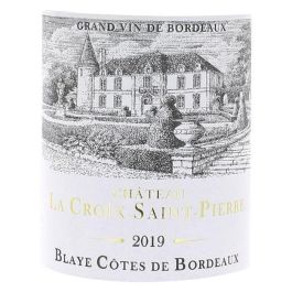 Château La Croix Saint-Pierre 2019 Blaye Côtes de Bordeaux - Vino tinto Burdeos