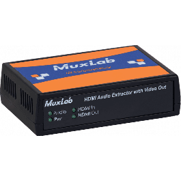 MUXLAB Extractor de Audio HDMI Dolby & DTS Downmixer 4K/60 con Salida HDMI y RCA