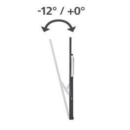 Hama Soporte Pared VESA para TV hasta 90 Pulgadas, Negro, Carga Máxima 75 kg, Inclinable