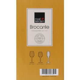 Royal Leerdam Set 6 Copas Champagne 21 cl "Brocante"